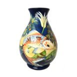 A Moorcroft 'Carp' vase by Philip Gibson, circa 2002,