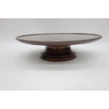 An Edwardian mahogany Lazy Susan, circul