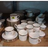 A Royal Worcester 'Carina' pattern part dinner and tea service, and a Wedgwood tea set (qty).