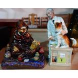 A Royal Doulton figure 'The Potter' HN1493, and another 'Thanks Doc', (2).