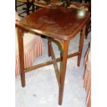 A 20th century walnut rectangular occasional table, 67cm wide.