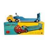 A Corgi 1100 Carrimore low-loader, blue/yellow livery, boxed.