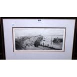 William Lionel Wyllie (1850-1931), The Harbour wall, etching with drypoint, signed in pencil,