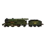 A Hornby O gauge electric locomotive and tender, 4-4-2 'Lord Nelson' Southern 850, green livery,