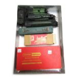 Six OO gauge locomotives, including; a Hornby GWR, a Hornby electric tank locomotive,