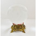 A 'crystal ball', second half 19th century, 20cm diameter,