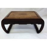 A Chinese rosewood low table, first half 20th century,