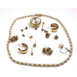 A small collection of jewellery, compris