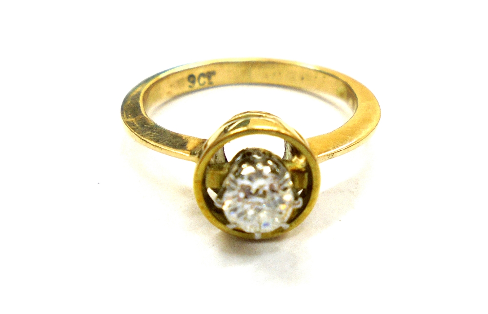 A diamond solitaire ring, the old cut st