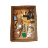 A quantity of antiquities and artefacts, including Egyptian ushabti, Roman glass,