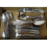 Mostly European flatware, including plated flatware,