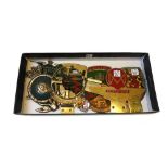 Auto memorabilia; nine vintage car grille badges, comprising; Aston Martin Owners Club,