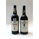 One bottle of Sandeman 1975 vintage port, and one bottle of Warres 1975 vintage port (2).