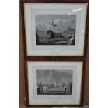 After Carle Vernet, Exercises de Franconi; a pair of aquatints by P. L. Debucourt, each 45cm x 52cm.