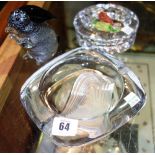 A Kosta glass ashtray,