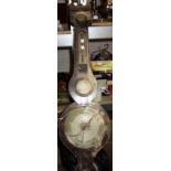 Restoration interest; a quantity of 19th century or later barometer cases and integral workings,