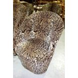 Peter Stringfellow's, Angel's Club, a group of eight tub back club armchairs,