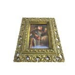 A small German rectangular porcelain plaque, early 20th century,