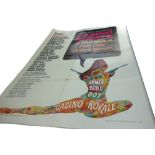 'Casino Royale', James Bond 1967, film poster by Columbia Pictures Corporation, folded,