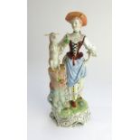 A pair of Dresden porcelain figures, 20th century,