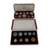 A George VI 1950 proof nine coin specimen set,