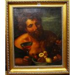 Follower of Johann Loth, Bacchus, oil on canvas, 64cm x 52cm.