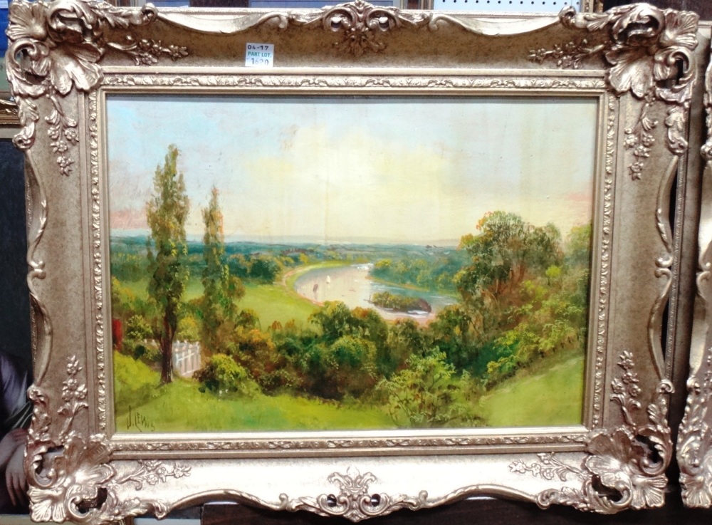 James Isaiah Lewis, (1861-1934), Richmond Bridge; The Thames from the Star and Garter home, - Image 2 of 3