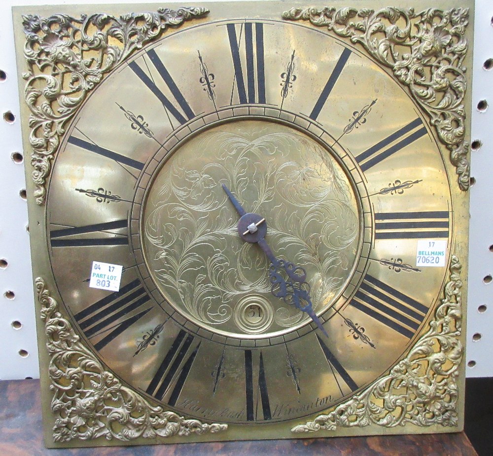 An oak long case clock, 19th century, - Image 3 of 5