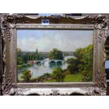 James Isaiah Lewis, (1861-1934), Richmond Bridge; The Thames from the Star and Garter home,