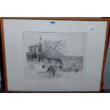 Anthony Gross (1905-1984), The Old Royal Observatory, Greenwich, Etching, signed,