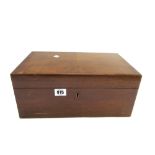 A Dunhill mahogany humidor with adjustable divider to interior, marked Dunhill London, 34cm wide.