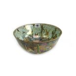 A Wedgwood fairyland lustre bowl by Daisy Makeig Jones, 1920's, decorated with Woodland Elves III,