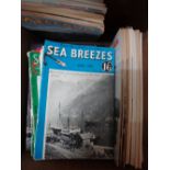 SEA BREEZES - 56 issues (1955-84); sold with a few other magazines.