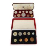 A George VI 1950 proof nine coin specimen set,