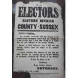 SUSSEX PARLIAMENTARY ELECTION - Eastern Division, 1847,