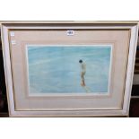 Sir William Russell Flint (1880-1969), The bather, colour print, signed in pencil, with blindstamp,