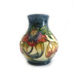 A Moorcroft pottery vase, 'Arun Lilly' pattern, circa 1998,