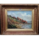 W. Westlake (early 20th century), Old Whitby, oil on canvasboard, signed, 29cm x 39cm.