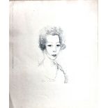 Marie Laurencin (1883-1956), Portrait, lithograph, signed, unframed, 30cm x 39cm.