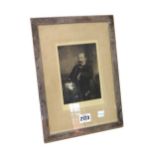 A silver mounted rectangular plain photograph frame, size of frame 30.5cm x 22cm, London 1898.