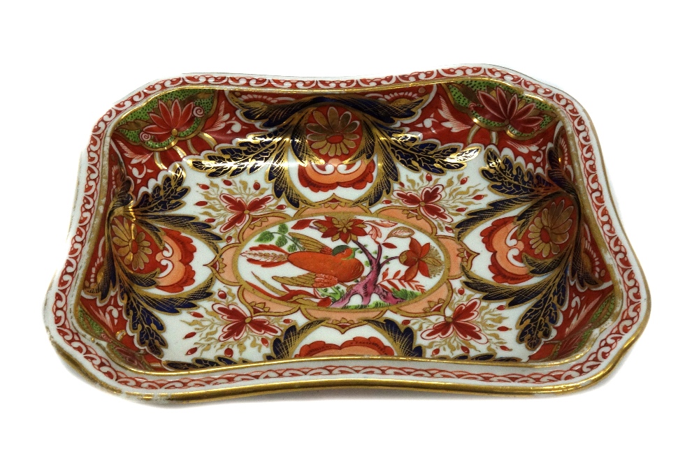 A Derby 'Japan' pattern shaped rectangular tureen and cover, early 19th century, - Image 2 of 2