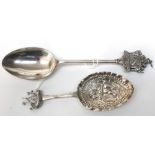 A Worshipful Company of Joiners & Ceilers Livery Company silver spoon, Elkington & Co,