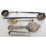 A George III silver Hanoverian pattern tablespoon, London 1764,