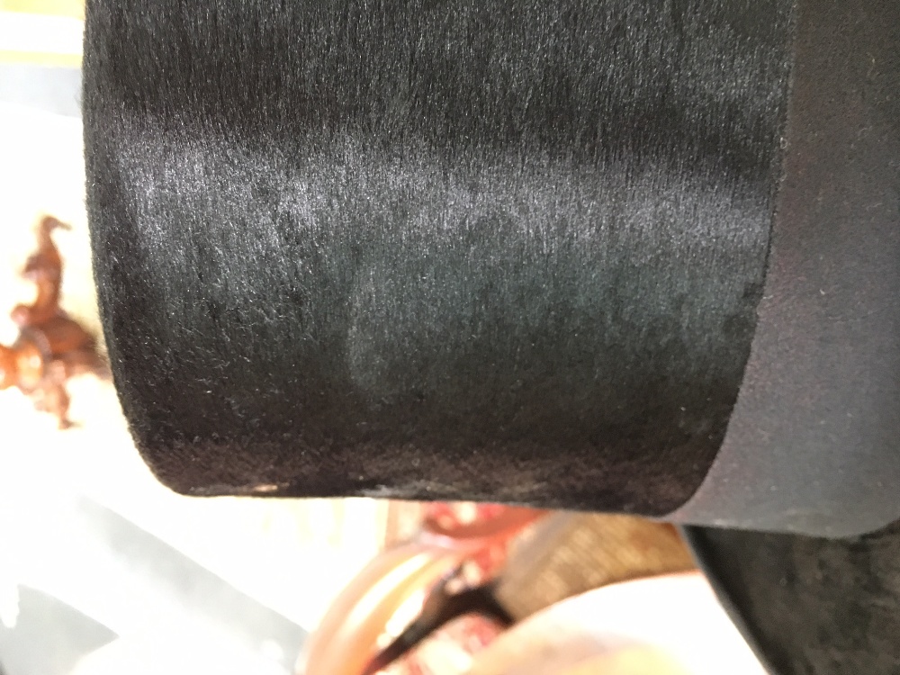 A vintage black silk top hat, labelled and stamped 'Tress & Co London', - Image 6 of 8