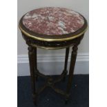 A Louis XVI style giltwood table ambulant, circa 1900,