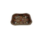 A Derby 'Japan' pattern shaped rectangular tureen and cover, early 19th century,
