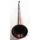 A Victorian copper Coaching Horn,