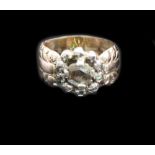 A 19th century rose diamond cluster ring