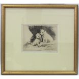 George Soper (British, 1870-1942), Dogs, signed in pencil 'George Soper' (in margin lower right),