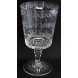 A Regency style glass goblet, first half